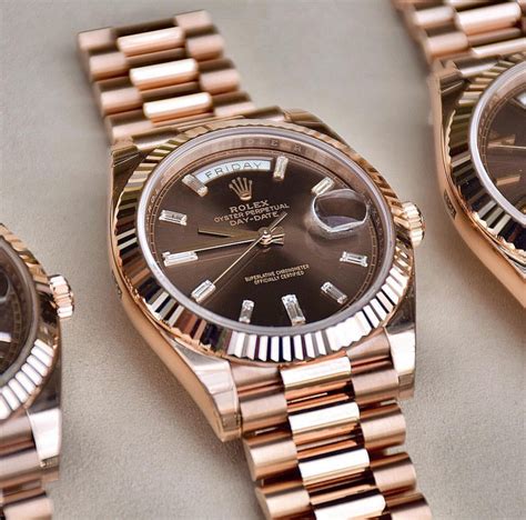 rolex day date rose gold chocolate dial price|rolex day date 36 18 ct.